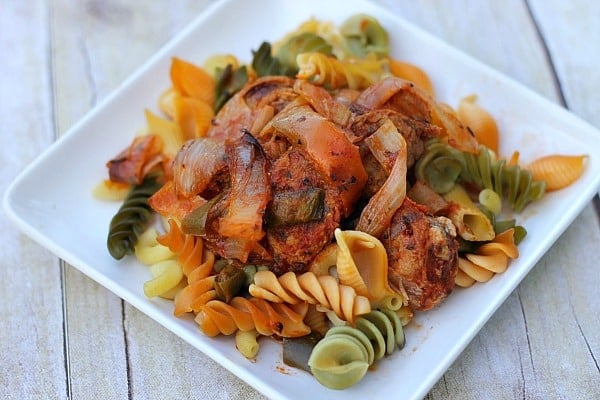 Image for Crockpot Recipe Chicken Sausage and Peppers