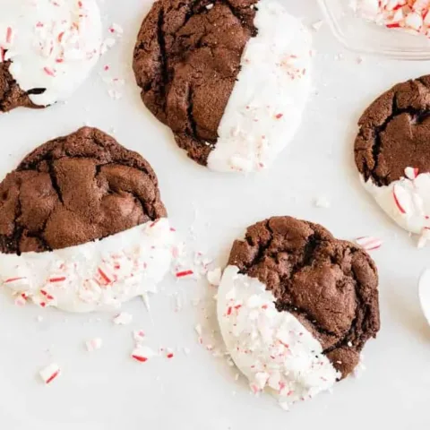 Image for Dipped Chocolate Peppermint Cookies