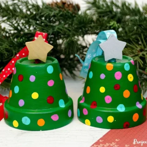 Image for Clay Pot Christmas Tree Ornaments