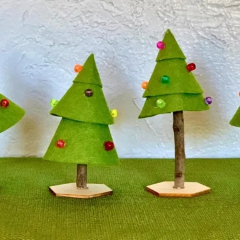 Image for Simple Felt Christmas Tree Craft