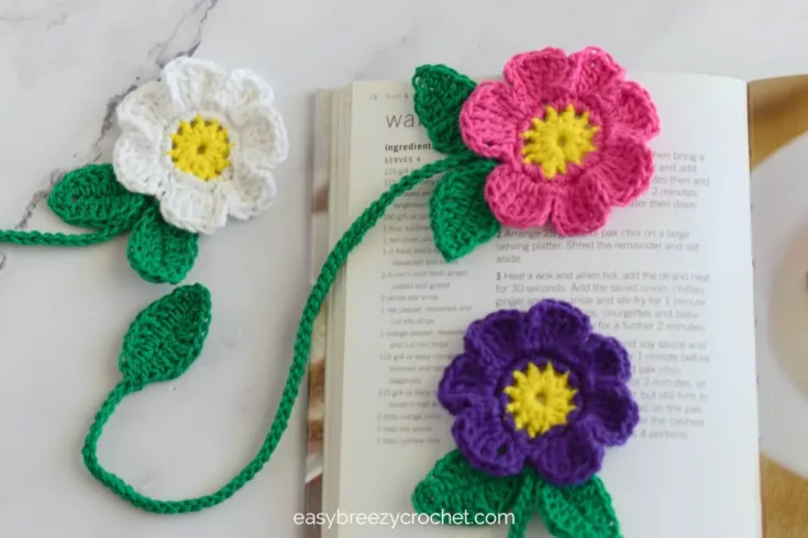 Image for Crochet Flower Bookmark