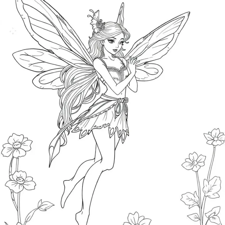 Image for Fairy Coloring Pages