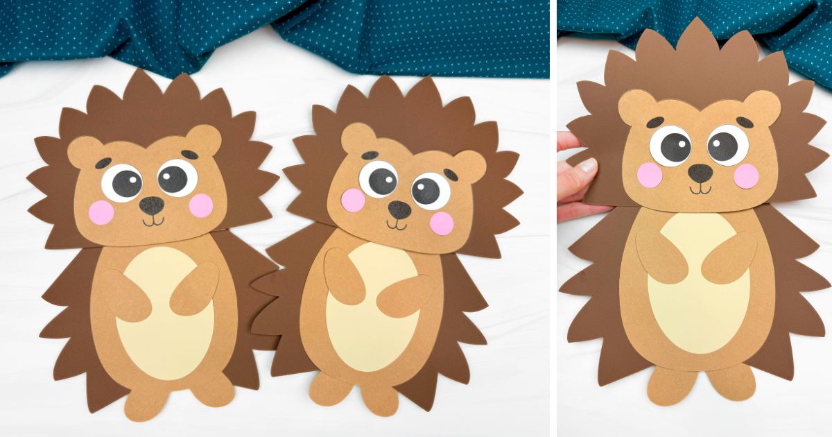 Image for Easy Hedgehog Puppet Craft