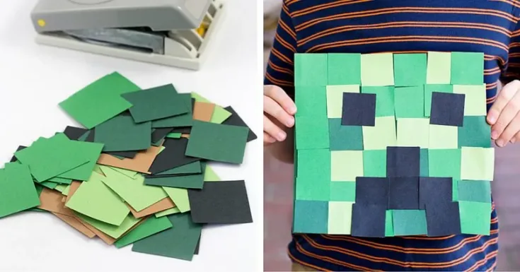 Image for Easy Creeper Craft for Kids