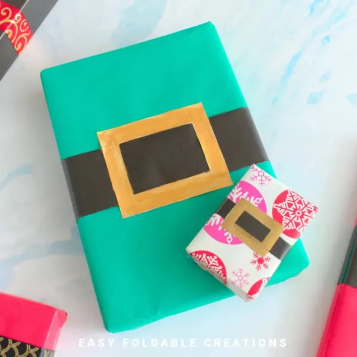 Image for Santa Christmas Gift Wrapping Idea