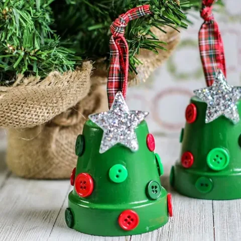 Image for Christmas Tree Clay Pot Ornament Craft
