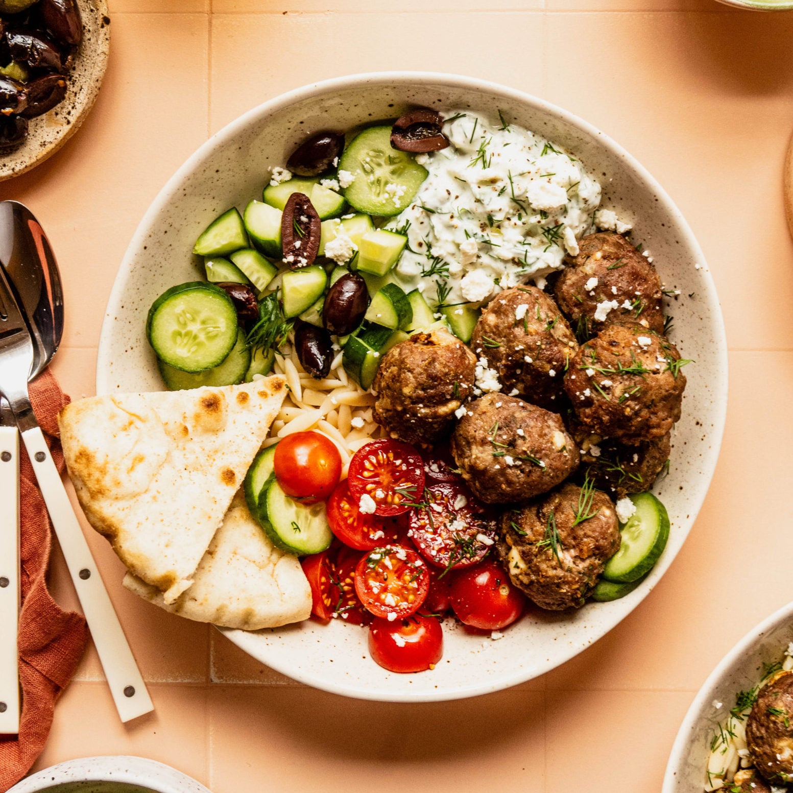 Image for Turkey Greek Feta Meatballs (with Air Fryer Instructions)
