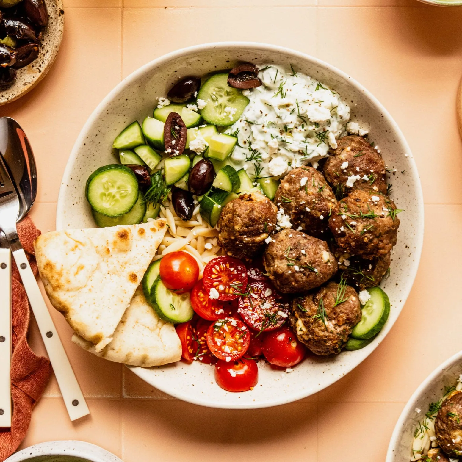 Image for Turkey Greek Feta Meatballs (with Air Fryer Instructions)