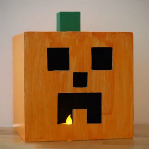 Image for Minecraft Paper Box Halloween Pumpkin