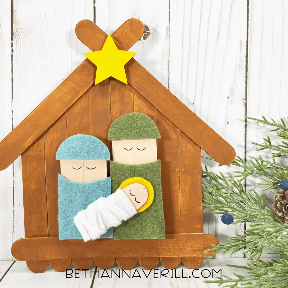 Image for Nativity Popsicle Stick Craft
