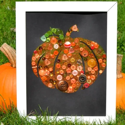 Image for Easy Button Pumpkin Craft