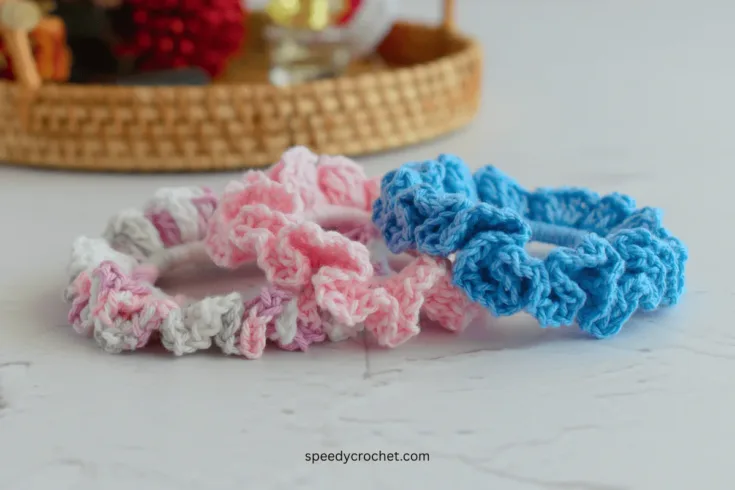 Image for Easy Ruffle Crochet Scrunchie