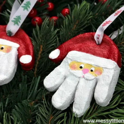 Image for Santa Salt Dough Handprint Ornaments