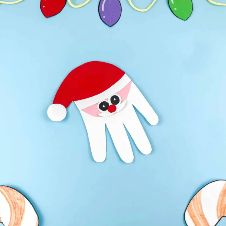 Image for Easy Handprint Santa Craft