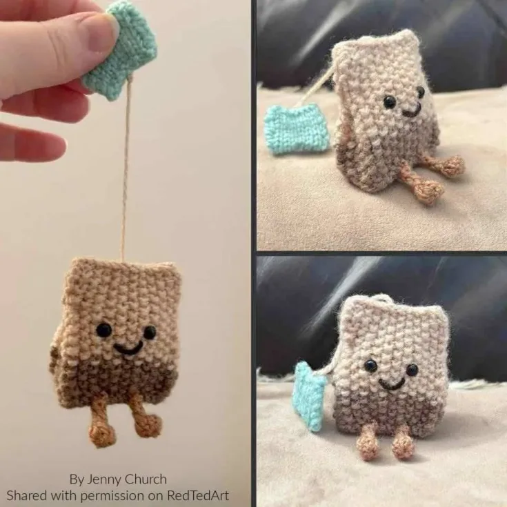 Image for Easy Teabag Knitting Pattern with Legs