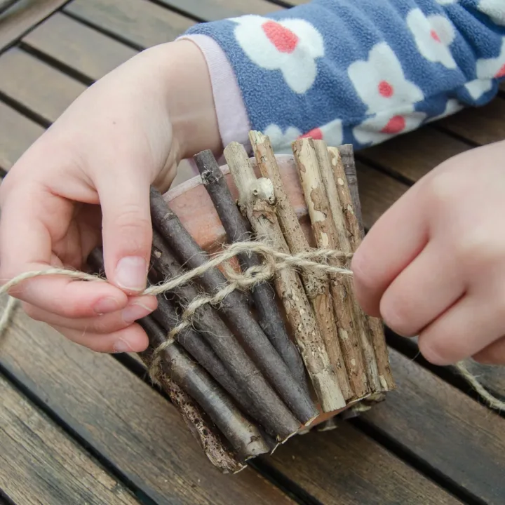 Image for Twig-wrapped Flower Pots