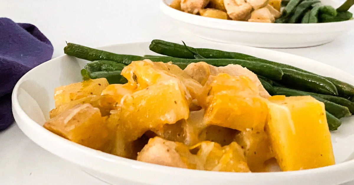 Slow Cooker Garlic Chicken Parmesan and Potatoes