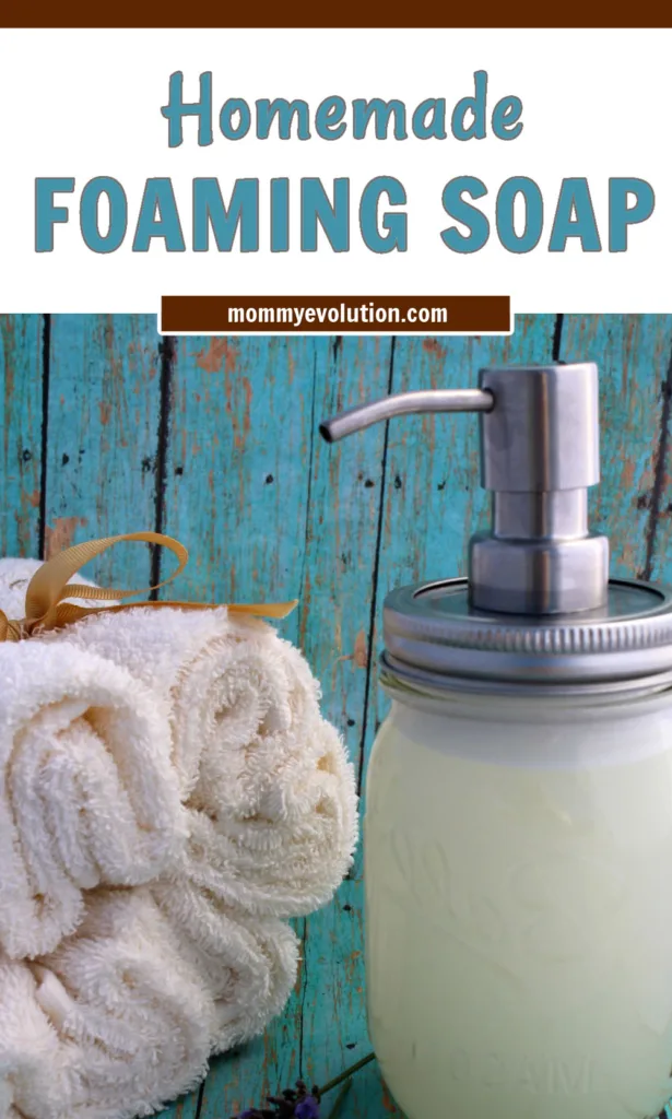 DIY foaming hand soap creates a moisturizing, naturally scented cleanser using Castile soap and nourishing oils for an easy homemade alternative.

This diy foaming hand soap recipe combines Dr. Bronners Castile Soap, vitamin E oil and essential oils to create a gentle foaming soap that smells fresh and feels moisturizing on your hands.