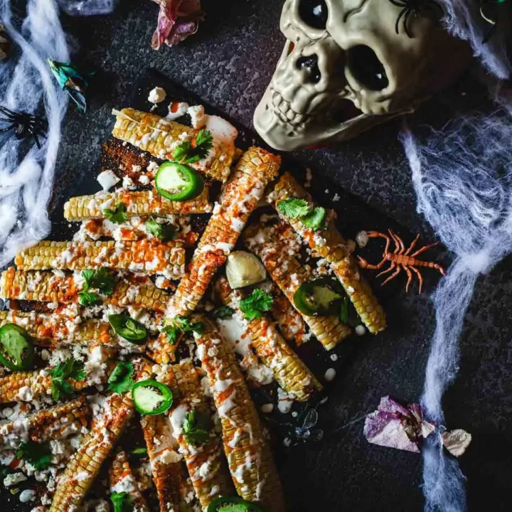 Image for Halloween Skeleton Elote Corn on the Cob