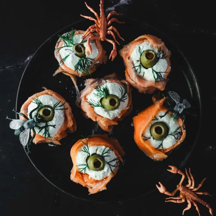 Image for Spooky Smoked Salmon Canapes