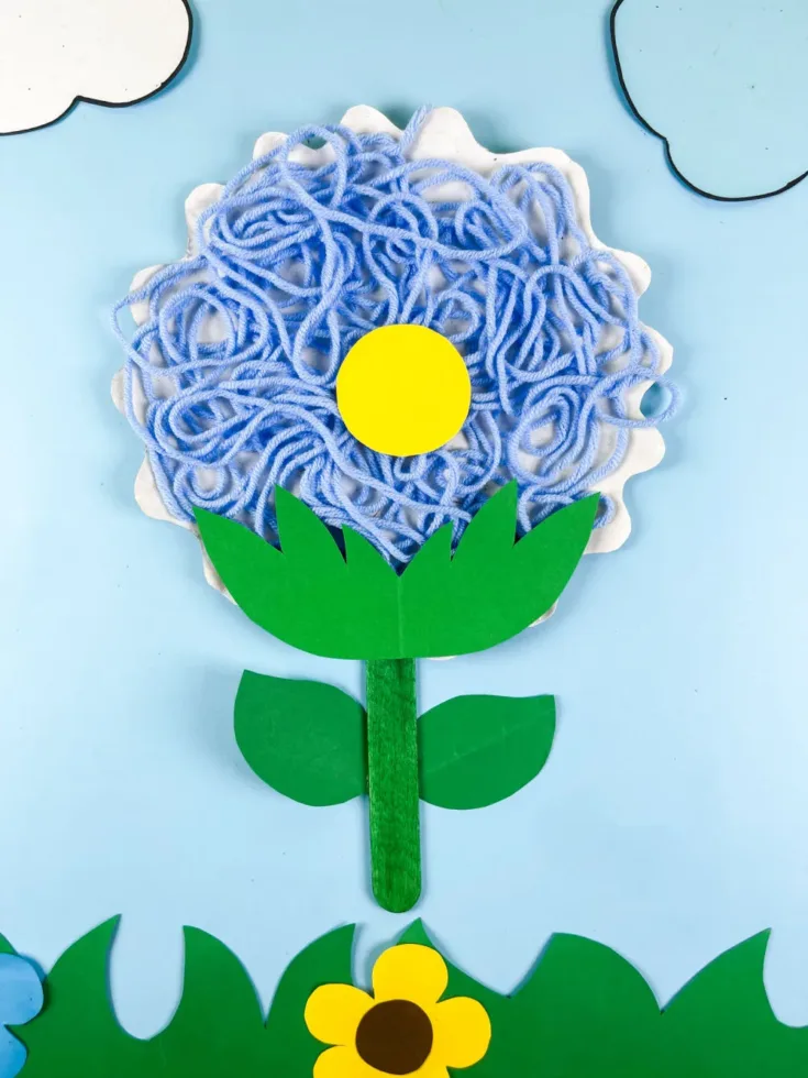 Image for Yarn Flower Craft for Kids