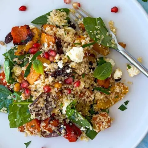 Image for Healthy Quinoa Salad with Moroccan Roasted Vegetables