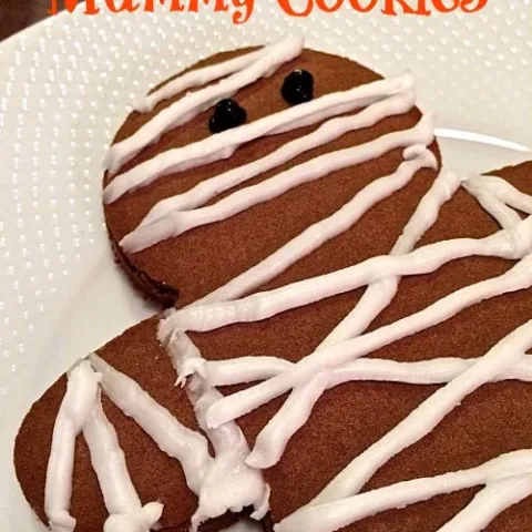 Image for Chocolate Gingerbread Man Mummy Cookies