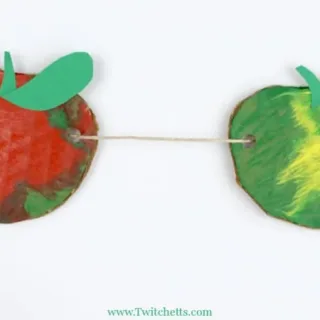 Image for Press Painted Apple Craft for Kids