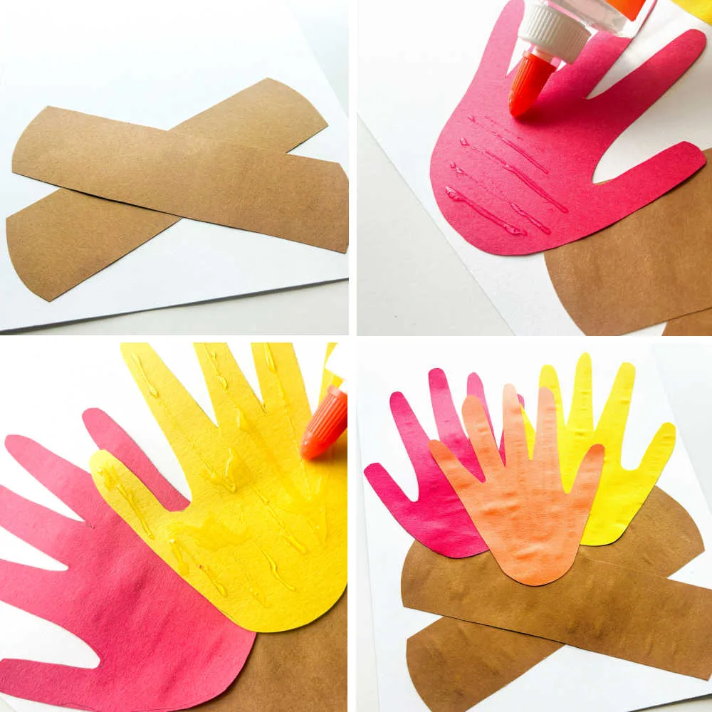 How to Make Handprint Campfire Craft