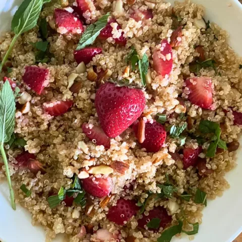 Image for Strawberry Almond Mint Quinoa Salad