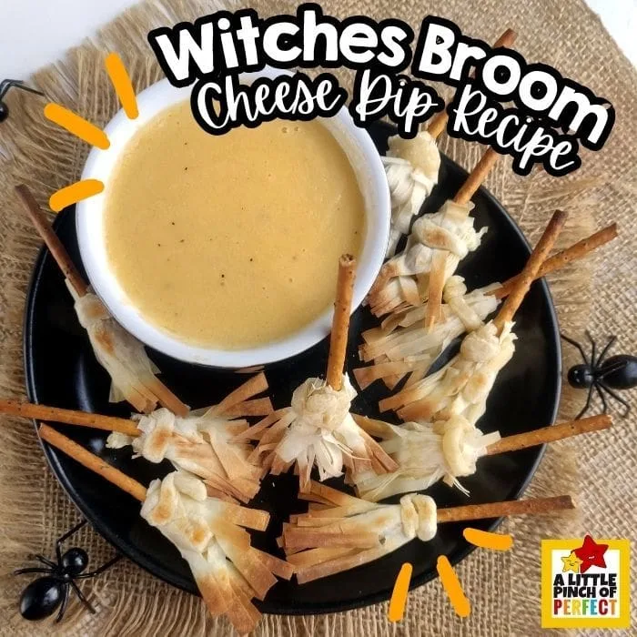 Image for Witches Broom Cheese Dip Halloween Recipe