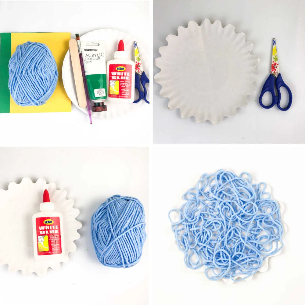 How to Make Yarn Flower Craft