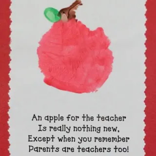 Image for Apple Handprint Poem Free Printable