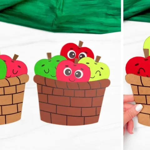 Image for Easy Apple Basket Craft For Kids