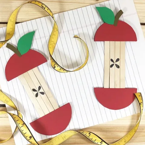 Image for Popsicle Stick Apple Core Craft