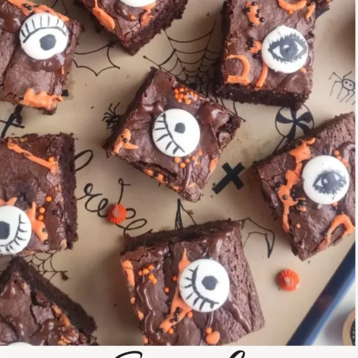Image for Spooky Eyeball Halloween Brownies Recipe