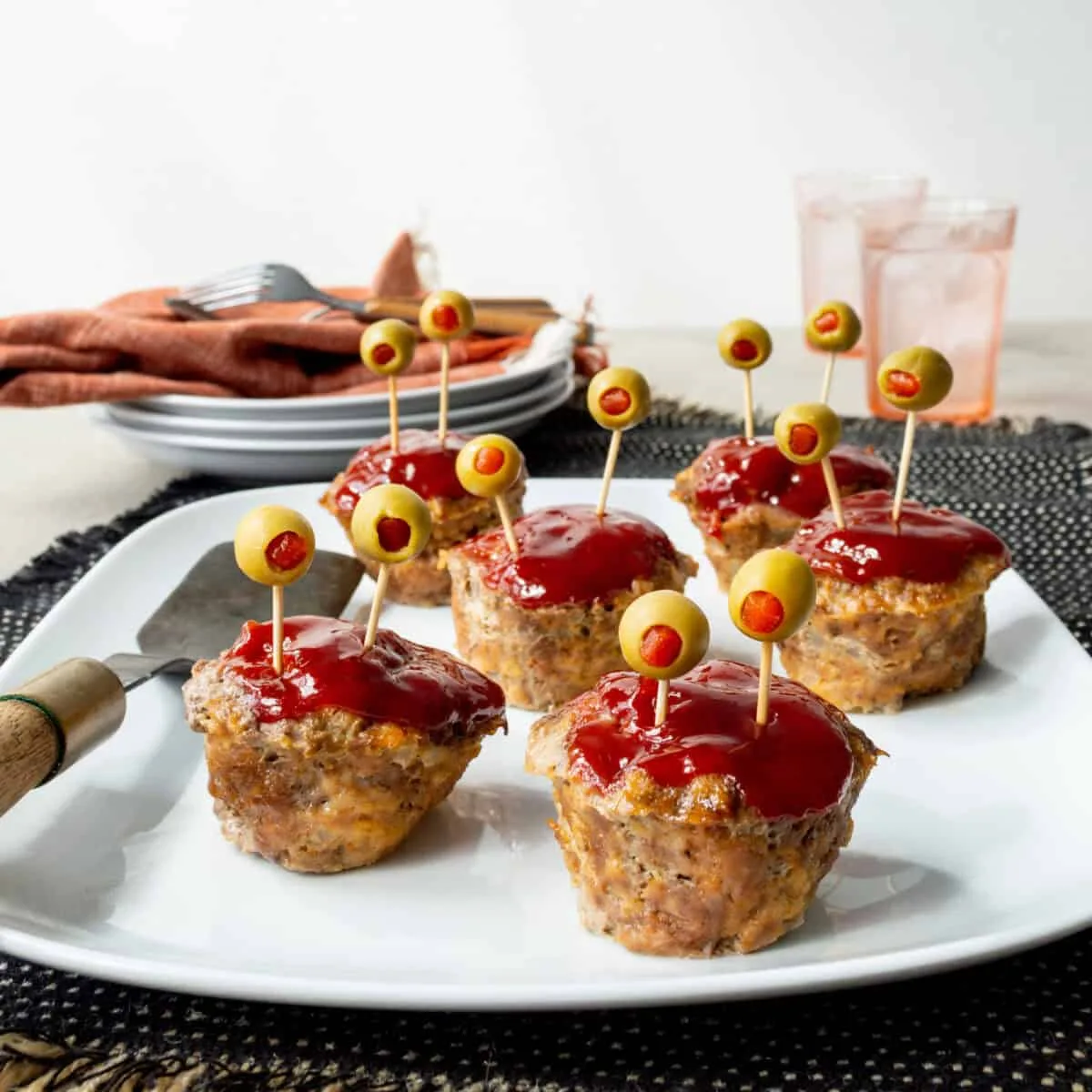 Image for Mini Monster Meatloaf (Fun Halloween Dinner Recipe)