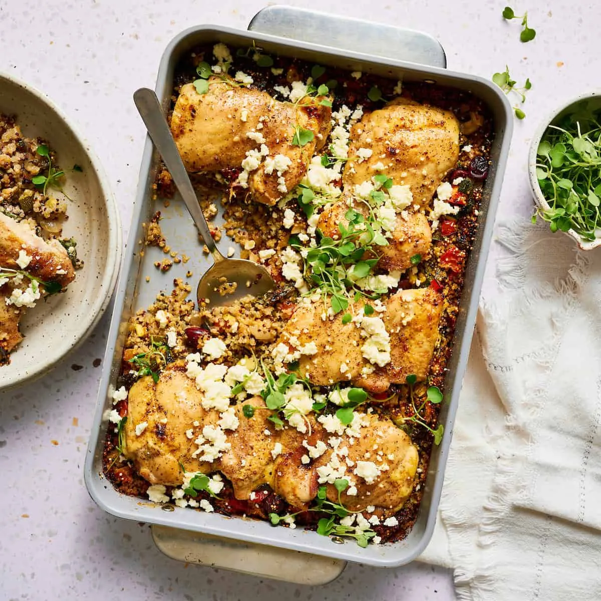 Image for One-Pan Mediterranean Chicken Quinoa Bake (Diabetes Friendly)