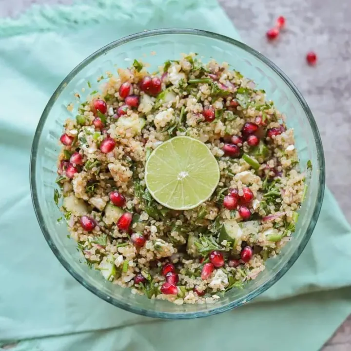 Image for Zesty Quinoa Salad with Pomegranate Dressing