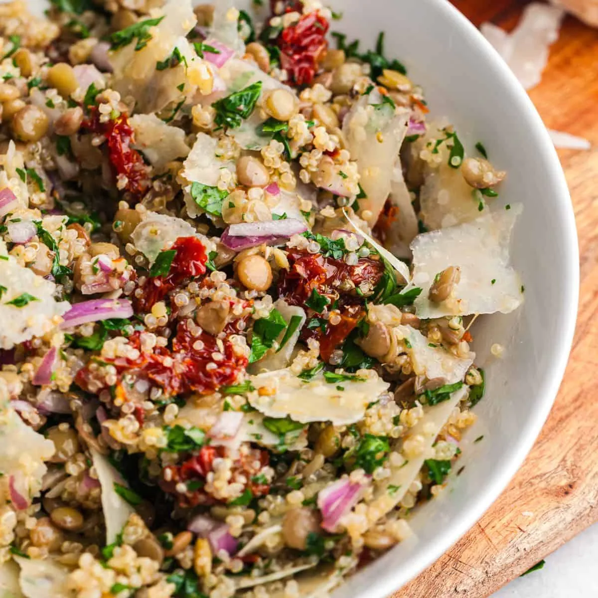 Image for Quinoa Lentil Salad with Sun-Dried Tomatoes