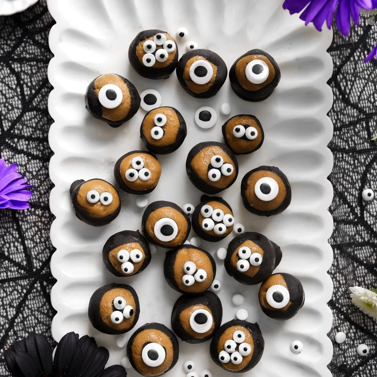 Image for Easy SunButter Chocolate Eyeballs