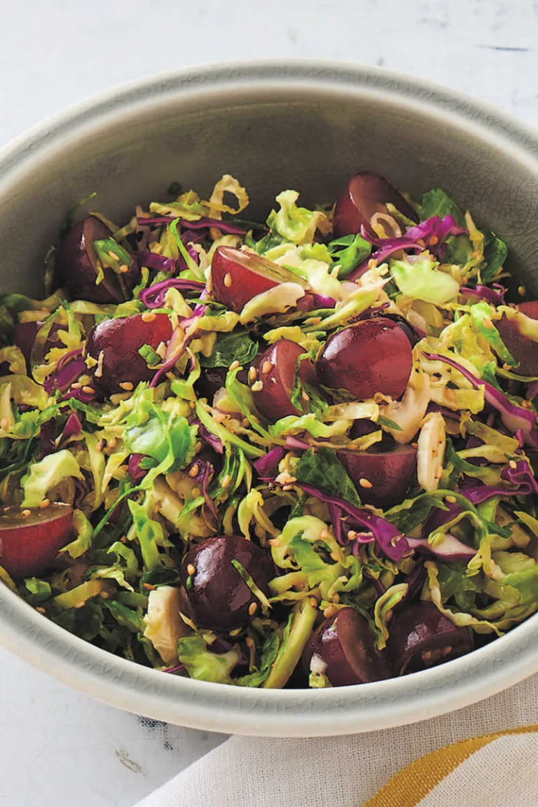 Honey Sesame Brussels Sprout Slaw
