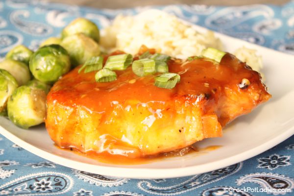 Image for Crock-Pot Peach Whiskey Pork Chops