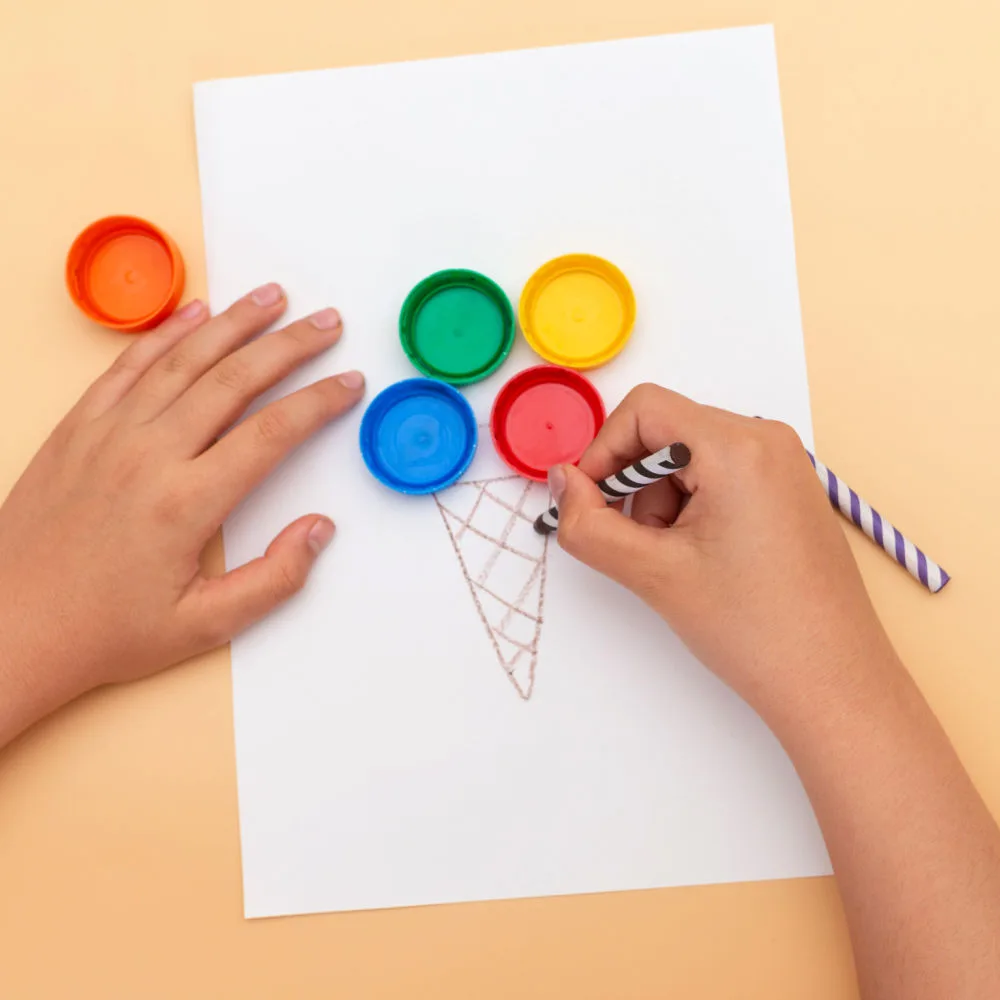 Here are activities that pair perfectly with the ice cream cone craft -- a hands-on activity where kids explore creativity, color and imaginative play.