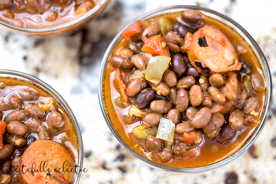 Image for Easy Slow Cooker Baked Bean and Sausage Stew