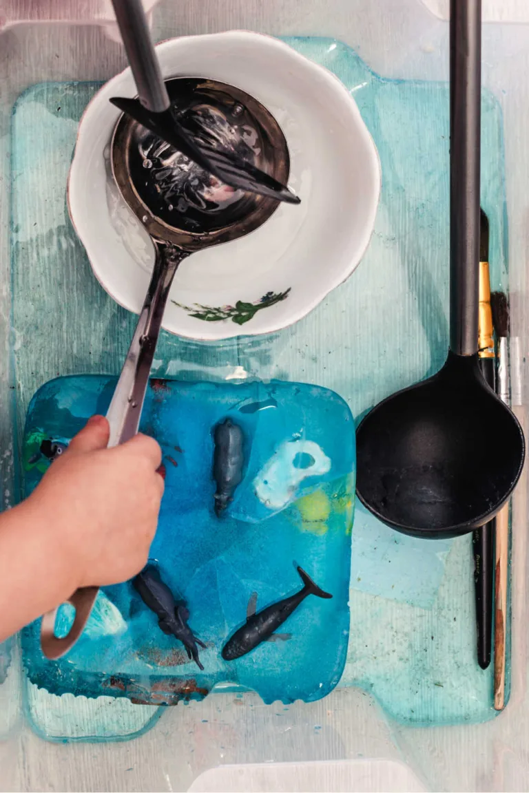 Ice Rescue Melting Sensory Play