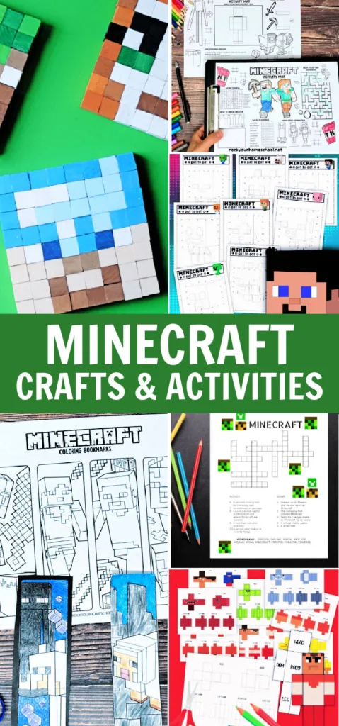 Minecraft Crafts and activities for kids bring the popular game to life with hands-on, creative projects.