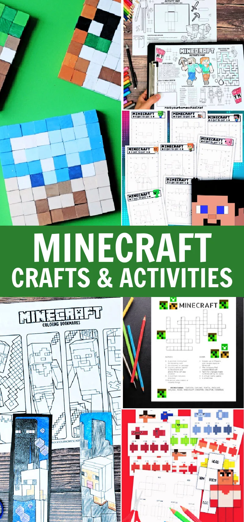 Minecraft Crafts and Activities for Kids
