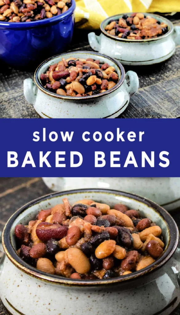 Slow Cooker Baked Beans are a hearty, flavor-packed side dish loaded with smoky bacon, tender beans, and a rich, sweet-and-savory sauce that slowly develops as it cooks.