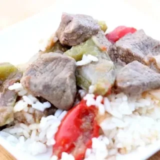 Image for Slow Cooker Beef Stew Recipe: Sweet and Spicy Beef and Peppers